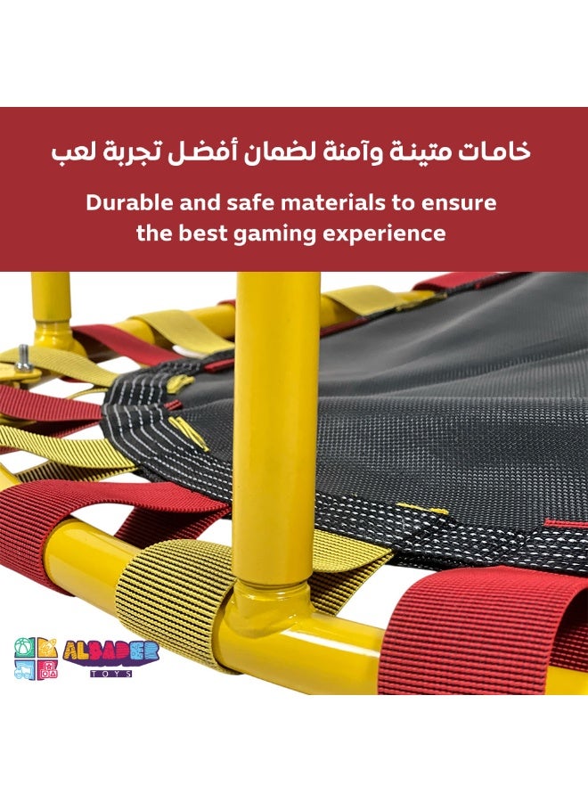 AL BADER 40 Inch Fitness Trampoline, T Shape Adjustable Foam Handle, Foldable Rebounder for Adults Fitness, Indoor Rebounder Exercise Trampoline Body Exercise And Fitness, For Adults And Kids - Image 4